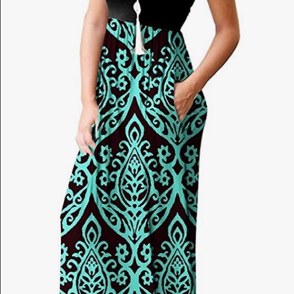 NWT long dress with pockets. Size X-small.  Does have some give. - Picture 2 of 9